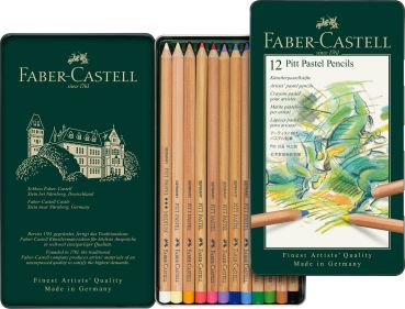 Faber-castell farbstift pitt 112112 12er metalletui - Faber-castell-112112-4005401121121