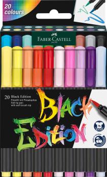 Faber-castell fasermaler black edition 116452 20er etui - Faber-castell-116452-4005401164524