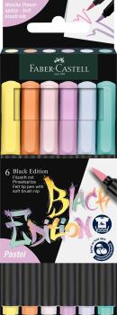 Faber-castell fasermaler black edition 116453 pastell 6er etui - Faber-castell-116453-4005401164531