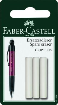 Faber-castell radierer 131598 grip plus 3 stück - Faber-castell-131598-4005401315988