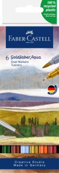 Faber-castell goldfaber dual marker 164521 toskana, 6 couleurs - Faber-castell-164521-4005401645214
