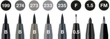 Faber-castell artist pen tuschestift 167171 grau, schwarz 8 stk. - Faber-castell-167171-4005401671718-02.jpg