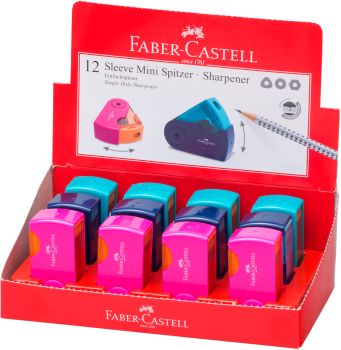 Faber-castell spitzer sleeve mini 182714 div. farben ass. 1 stück - Faber-castell-182714-6933256640543