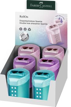 FABER-CASTELL Doppelspitzer 183900 RollOn Sparkle sortiert