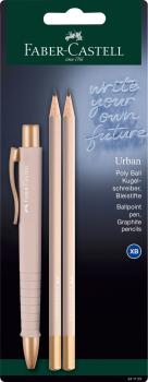 FABER-CASTELL Kugelschreiber Poly Ball Set 241124 Urban pale rose