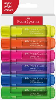 Faber-castell textmarker tl 46 254646 superfluor 6 stück - Faber-castell-254646-4005402546466