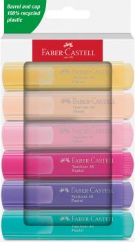 Faber-castell textmarker tl 46 254656 pastell 6 stück - Faber-castell-254656-4005402546565