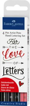 Faber-castell pitt art pen handlettering 267115 schwarz 4 stück - Faber-castell-267115-4005402671151