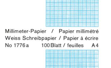 Favorit milimeterpapier block a4 1776a weiss, 1mm, 80g/m2 100 blatt - Favorit-1776a-7612149003724-04.jpg