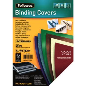 Fellowes deckblatt delta lederstruktur 5370104 karton 100 stück - Fellowes-5370104-0077511537011