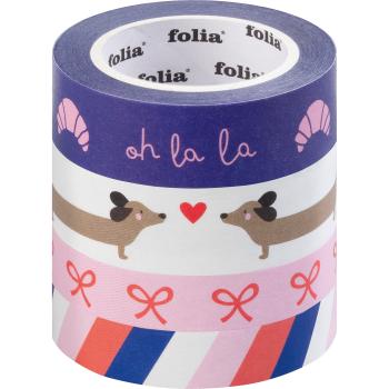 Folia washi-tape set parisienne 26454 hotfoil 4 stück - Folia-26454-4001868135275-02.jpg