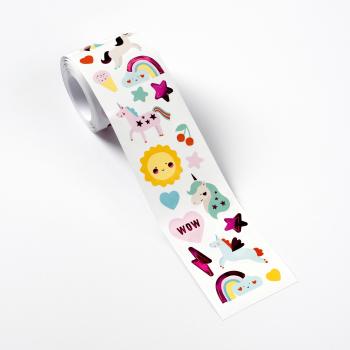 Folia stickerrolle einhorn 4m 27102 pink - Folia-27102-4001868130232-02.jpg