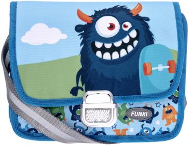 FUNKI Kindergarten-Tasche hellblau 6020.041 FluffyMonster 26x20x7cm