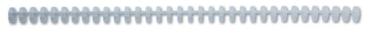 Gbc binderücken 16m a4 387326e transparent, 34 ringe 50 stück - Gbc-387326e-5028252220262