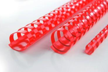 Gbc plastikbindrücken 16mm a4 4028660 rot, 21 ringe 100 stück - Gbc-4028660-0033816048652