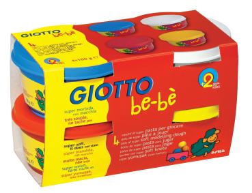 GIOTTO Modellierknete 464901 4x100g
