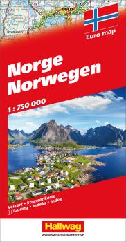 Hallwag strassenkarte 3-8283-1079- norwegen (dis/bt) 1:750'000 - Hallwag-3-8283-1079--9783828310797