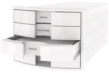 Han schubladenbox impuls a4/c4 1012-12 weiss 4 schubladen - Han-1012-12-4012473101791-02.jpg