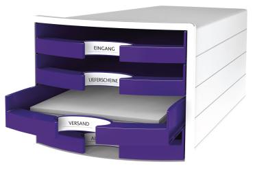 Han schubladenbox impuls a4/c4 1013-57 lila 4 schubladen - Han-1013-57-4012473101890-02.jpg