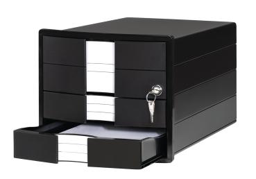 Han schubladenbox impuls a4/c4 1018-13 schwarz 3 schubladen - Han-1018-13-4012473100978-02.jpg
