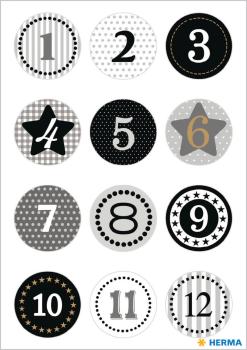 Herma sticker adventskalender 15255 schwarz 24 stück /2 blatt - Herma-15255-4008705152556-02.jpg