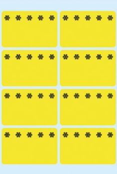 HERMA Tiefkühletiketten 26x40mm 3771 gelb 48 Stück