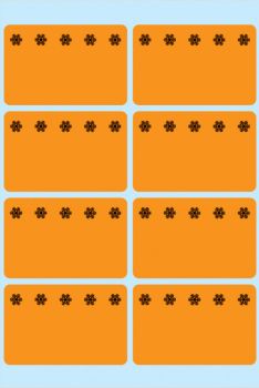 HERMA Tiefkühletiketten 26x40mm 3774 orange 48 Stück