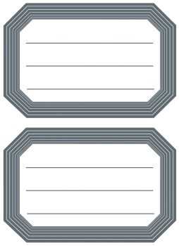 HERMA Heftschilder 55×82mm 5719 Rand grau, liniert 12 Stück