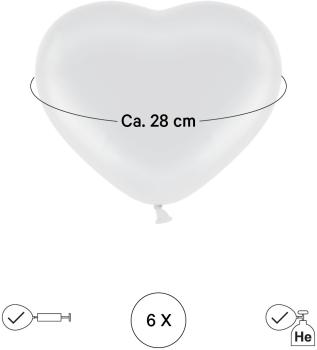 I am creative ballons herz 27cm 1000-1074 weiss 6 stück - I-am-creative-1000-1074-7611983247004-03.jpg