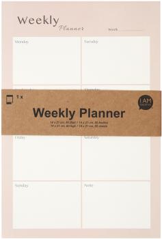 I am creative wochenplaner 14x21cm 4005.26 rosa 80 blatt - I-am-creative-400526-7611983212002