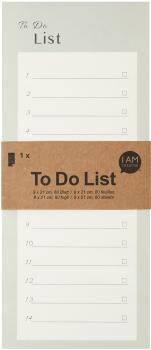 I am creative to do liste 9x21cm 4005.37 grün 80 blatt - I-am-creative-400537-7611983211951