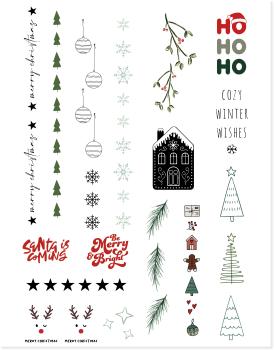 I AM CREATIVE Kerzentattoo A4 4010.72 Xmas II