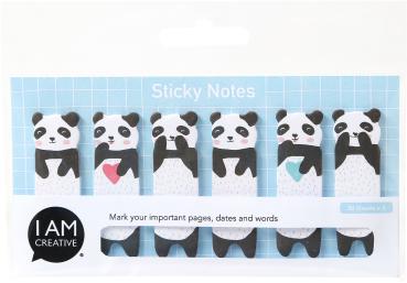 I AM CREATIVE Haftnotizen 4086.74 Panda 6x20 Blatt