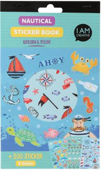I AM CREATIVE Stickerbook 4087.499 maritim, 6 Blatt