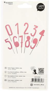 I am creative torten topper,zahl,rosa,13cm 6010.942 10 stück - I-am-creative-6010.942-7611983208586-02.jpg