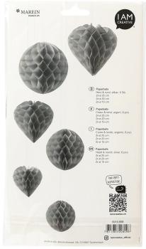 I am creative paperballs,herz u.rund,silber 6010.958 6 stück - I-am-creative-6010.958-7611983208098-02.jpg