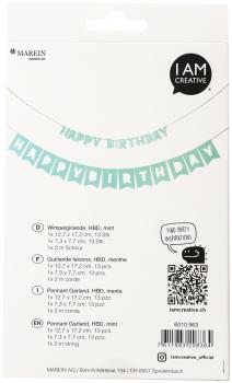 I am creative girlande, birthday,mint,230cm 6010.963 2 stück - I-am-creative-6010.963-7611983208364-02.jpg