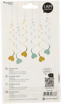 I am creative girlande, herz,mint,gold,70cm 6010.965 6 stück - I-am-creative-6010.965-7611983208388-02.jpg