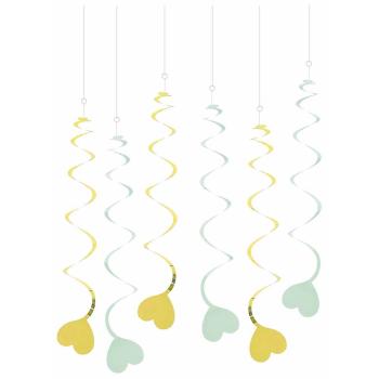 I am creative girlande, herz,mint,gold,70cm 6010.965 6 stück - I-am-creative-6010.965-7611983208388-03.jpg