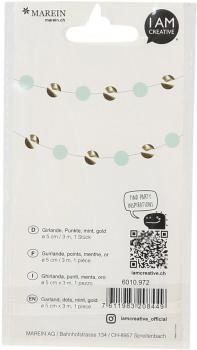 I am creative girlande, punkte, 3m 6010.972 mint, gold - I-am-creative-6010.972-7611983208449-02.jpg