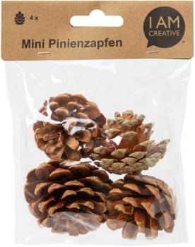 I am creative pinienzapfen 6102.871 mini 4 stück - I-am-creative-6102871-7611983219025