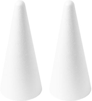 I AM CREATIVE Styropor Kegel 9x21cm MAA2506.03 2 Stück