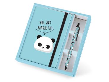 I-TOTAL Notizbuch und Stift A5 XL1812 Panda