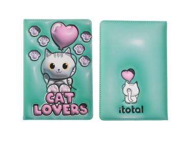 I-TOTAL Notizbuch 3D A5 XL1840Q white Cat