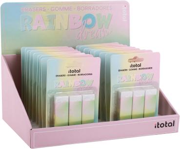 I-total radiergummi rainbow xl2056 3 pcs. 2.2x1.2x6.2cm - I-total-xl2056-8057711463725