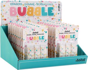 I-TOTAL Radiergummi Bubble XL2071 3 pcs. 2.2x1.2x6.2cm