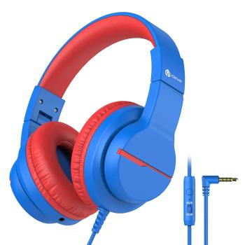 ICLEVER Headphones Kids Foldable C01-1702N-20 85/94 db, share port blue