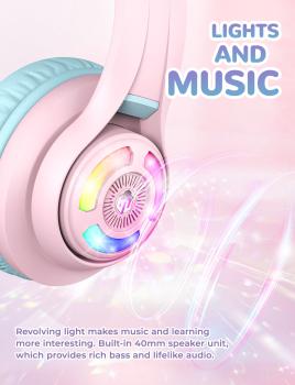 Iclever headphones kids cat c04-2083n-14 74/85/94 db, 50h pink - Iclever-c04-2083n-14-6934911797657-02.jpg