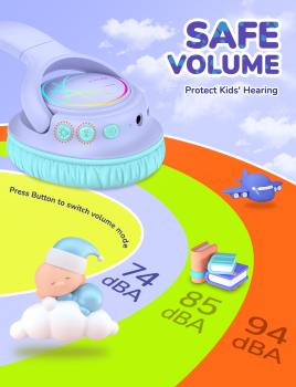 Iclever headphones kids bt & cable led c10-2083n-02 74/85/94 db, 43h purple - Iclever-c10-2083n-02-6972312835721-02.jpg
