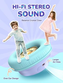 Iclever headphones kids bt & cable led c10-2083n-02 74/85/94 db, 43h purple - Iclever-c10-2083n-02-6972312835721-03.jpg